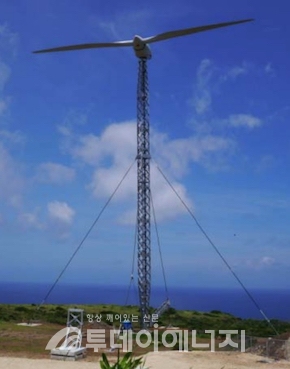 이번 프로젝트에 설치되는 가도식 풍력발전설비 모습.  출처: PEC
