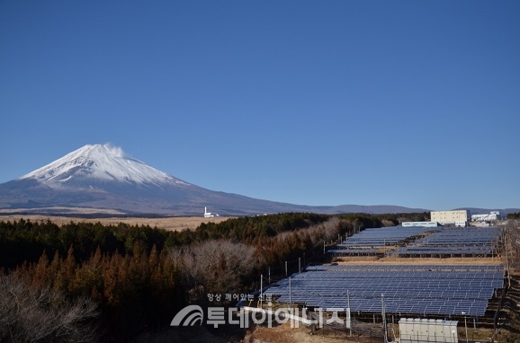 일본 시즈오카현 고텐바시에 조성된 BCPG재팬사의 고텐바 1·2 영농형태양광발전소.