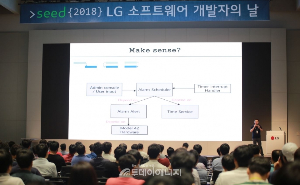 ‘2018 LG 소프트웨어 개발자의 날’ 행사가 진행되고 있다.