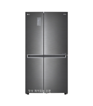 에너지대상 및 산업통상자원부장관상을 받은 LG전자 디오스 양문형 냉장고.