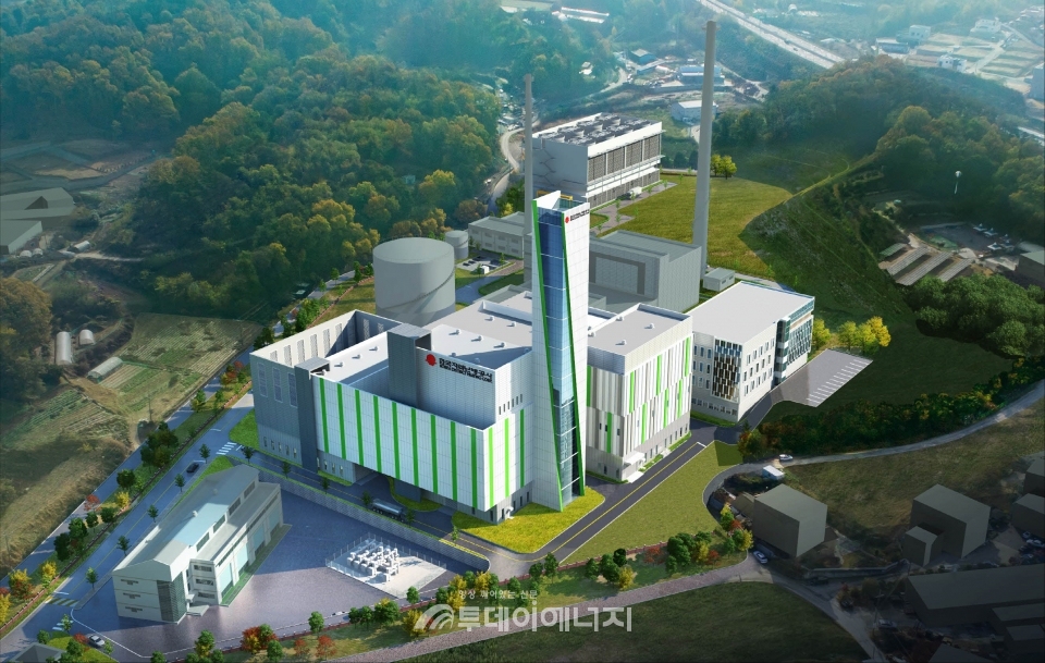 한국지역난방공사 청주지사 LNG열병합발전설비 개체사업 조감도.