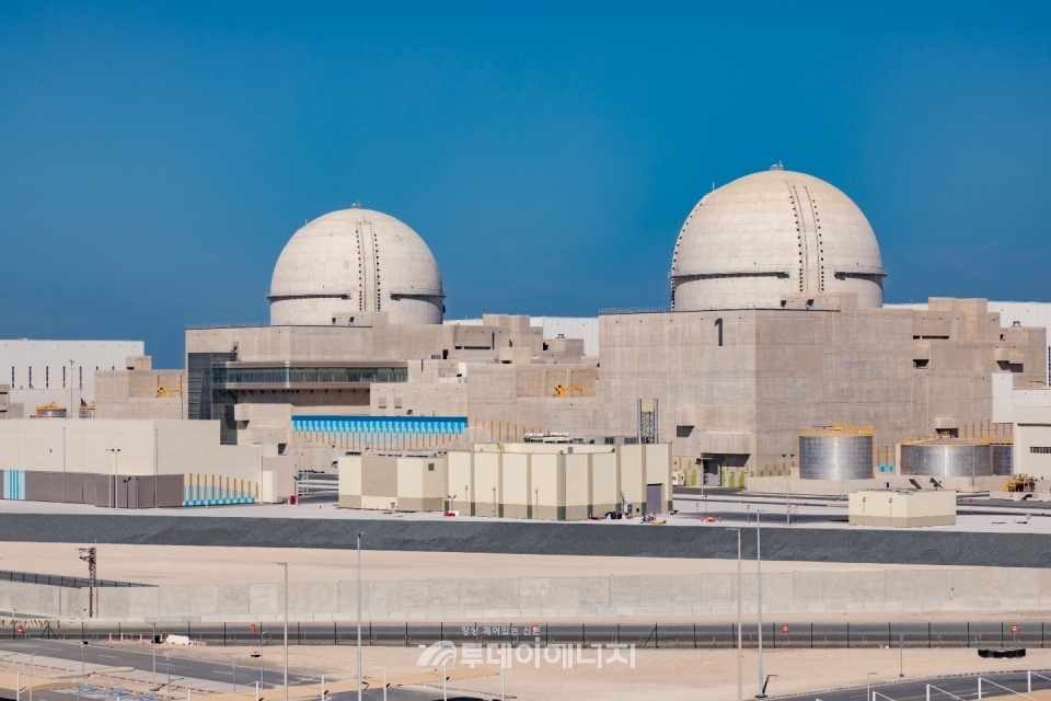 UAE 바라카 원전 1호기 전경.