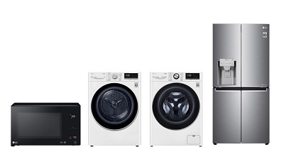 초이스 평가 1위 차지한 LG전자 전자레인지, 건조기, 드럼 세탁기, 냉장고.