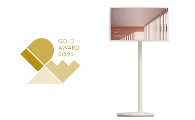 ‘IDEA 2021’에서 최고상(Gold)을 수상한 LG 스탠바이미(StanbyME).