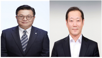 문홍성 (주)두산 사업부문 CBO(좌), 정형락 두산퓨얼셀 CEO.