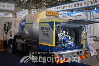 한국아이티오(주)의 LPG 특장차량.