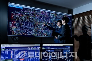 한국전기연구원 전력계통운영시스템(EMS) 모습.