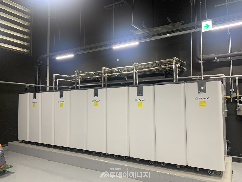 카카오 안산 데이터센터 내 설치된 에스퓨얼셀의 50kW 연료전지시스템./에스퓨얼셀 제공