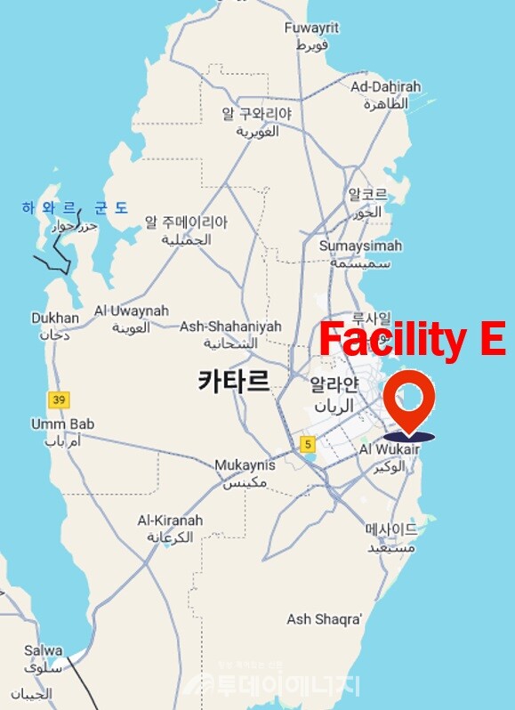 카타르 Facility E IWPP 위치/한국남부발전 제공