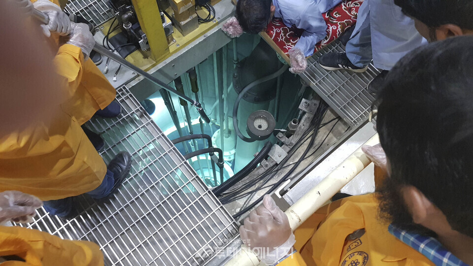 방글라데시 연구용원자로에 핵계측기 및 공정계측기를 신규 설치했다. /한국원자력연구원 제공