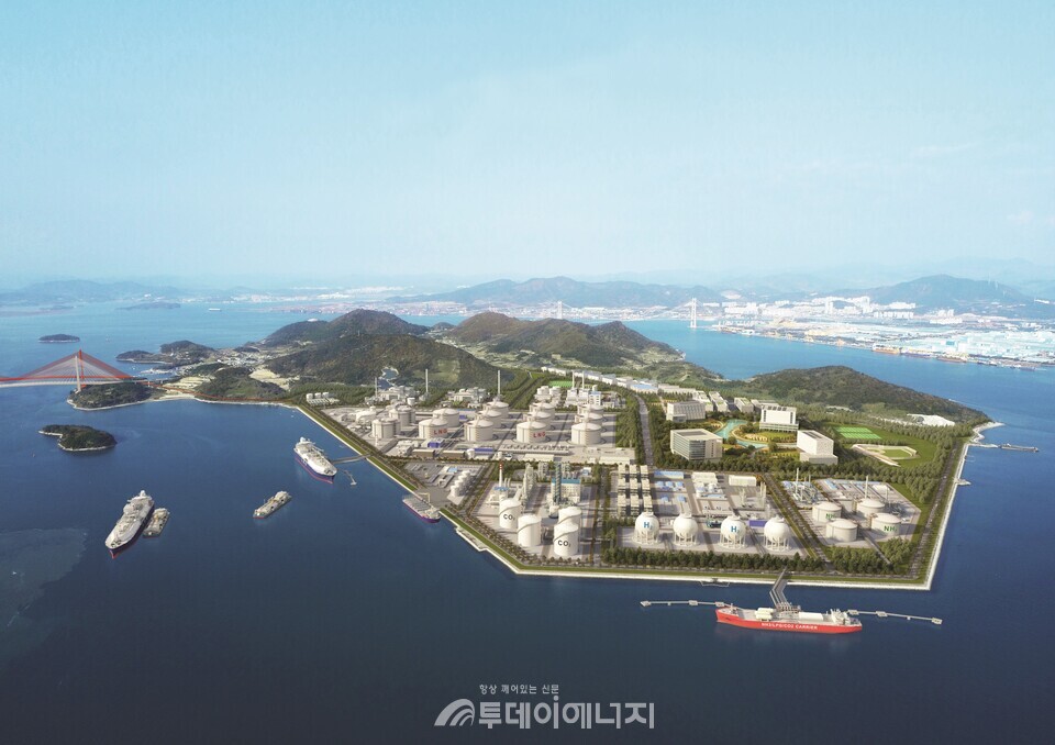 여수 묘도 LNG 허브터미널사진/전라남도 제공