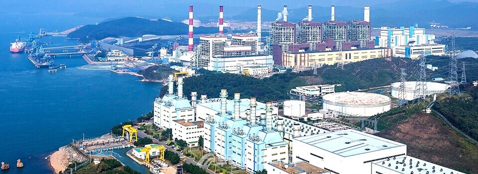 국내 최초의 국산화 표준 석탄화력발전소를 갖춘 보령발전본부 조감도/한국중부발전 제공