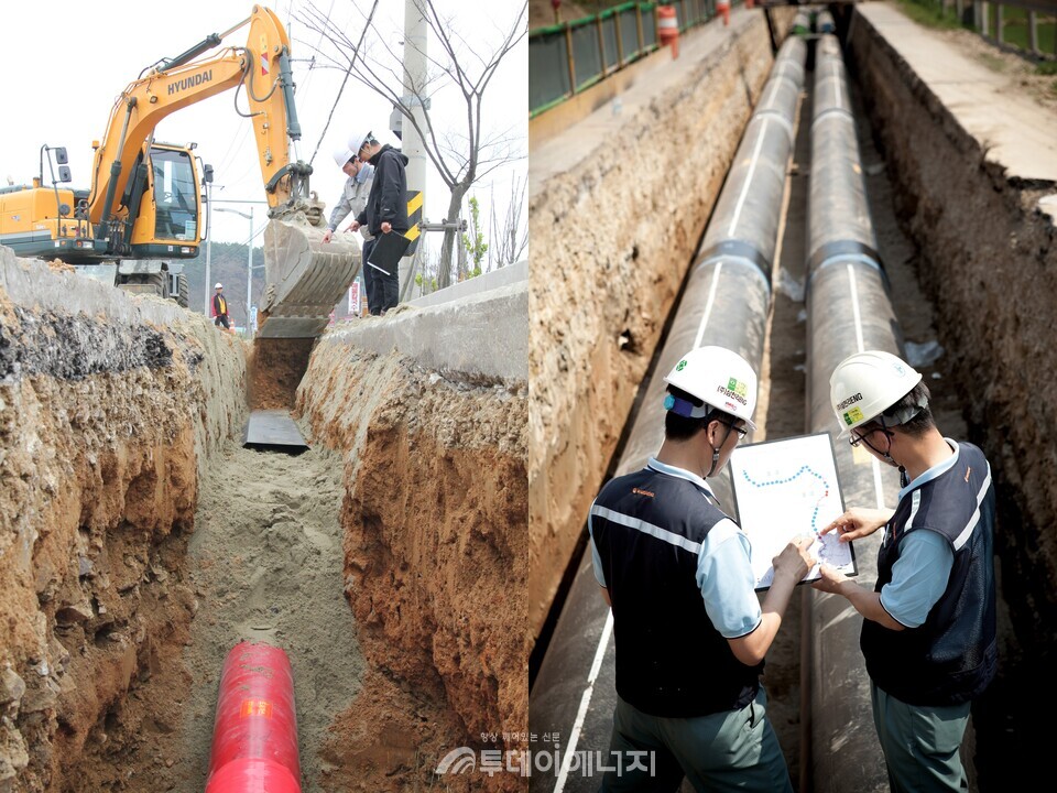 도시가스 배관 설치사업 현장 모습./투데이에너지