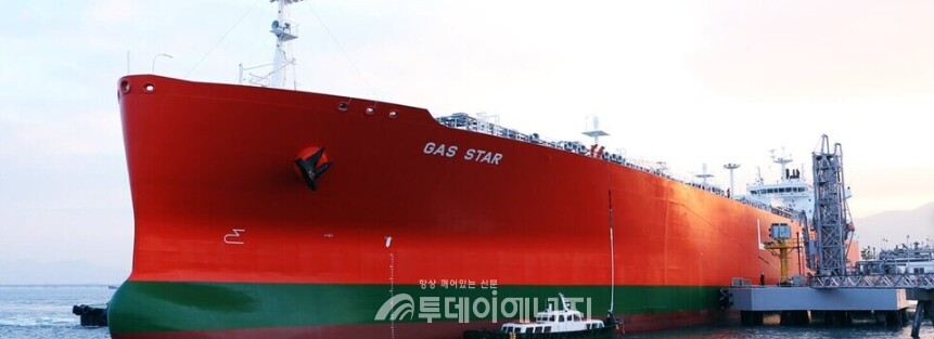 트레이딩에 필수인 LPG 운송선이 정박해 있다./E1 제공