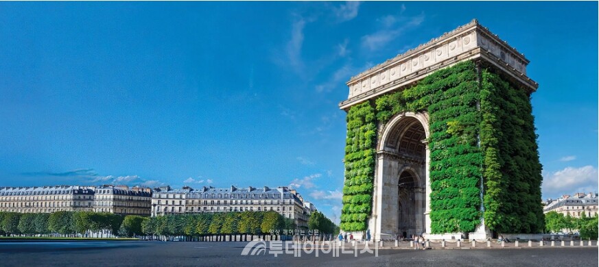 다쏘시스템이 프랑스 파리의 기념비적인 랜드마크를 버추얼 트윈을 활용한 지속가능한 에너지 솔루션으로 변모시키고 청정 에너지의 미래를 그려내는 몰입형 증강현실(AR)체험 ‘에너지 익스피리언스(Energy Experience)’을 발표했다./다쏘시스템 제공