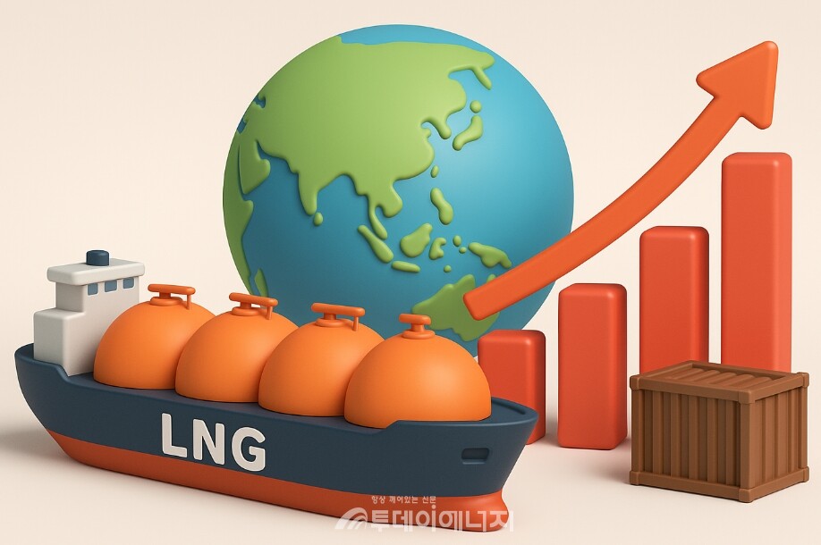 글로벌 관세 충격으로 한국 LNG 시장도 전략 수정이 불가피하다. /이미지 편집