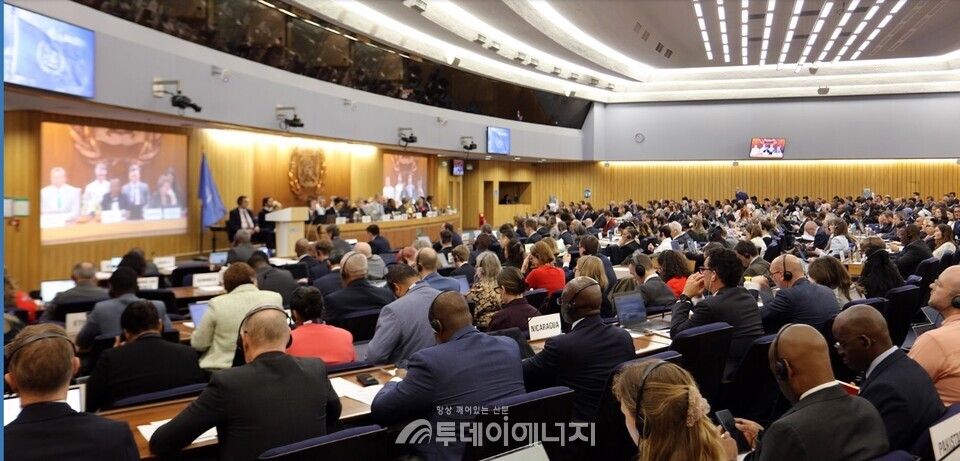 IMO 산하 해양환경보호위원회(MEPC) 제83차 회의 현장. / IMO 제공