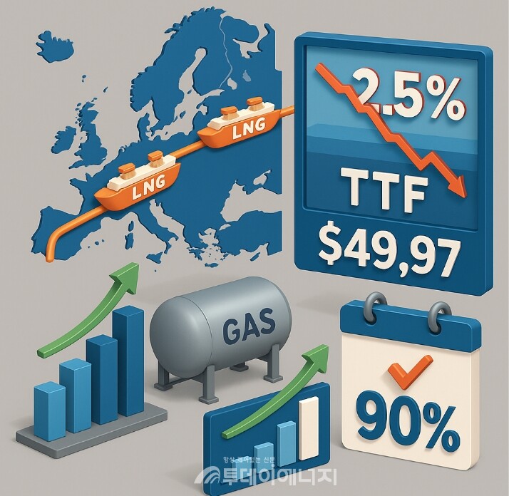 EU는 당분간 천연가스 재고 확충을 지속할 것으로 전망된다. /이미지 편집
