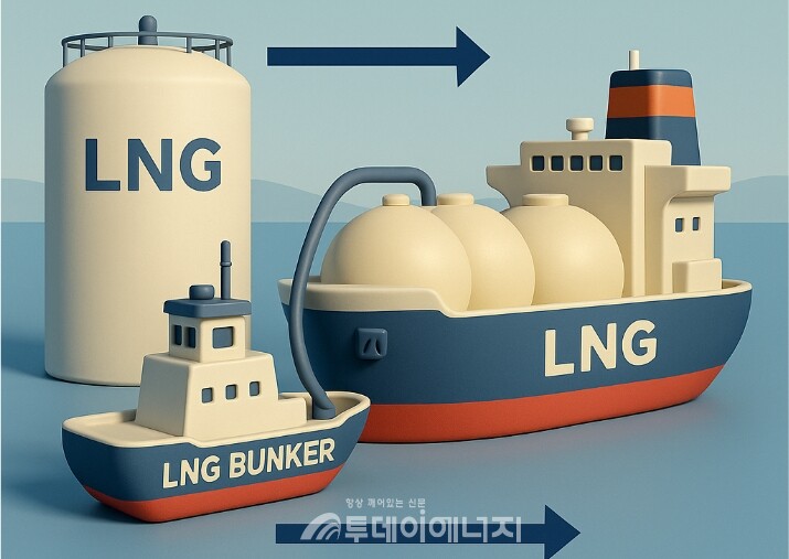 오사카가스가 일본 최초로 ‘터미널→선박’ LNG 연료 공급에 돌입했다. /이미지 편집
