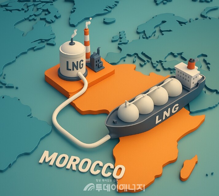 LNG 수입 인프라와 별개로, 모로코는 자국 최초의 LNG 생산국 진입을 위한 시동도 걸고 있다. /이미지 편집