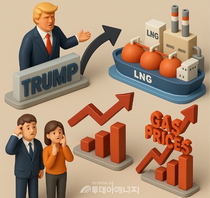 트럼프 대통령이 이끄는 에너지 안보 위원회가 오는 6월 초 알래스카에서 대규모 정상회담을 개최할 계획으로 전해졌다. 이번 회담에서는 한국과 일본 정부 관계자들이 알래스카 액화천연가스(LNG) 프로젝트에 대한 지지를 공식적으로 발표할 것으로 보고있다. /AI 생성 이미지
