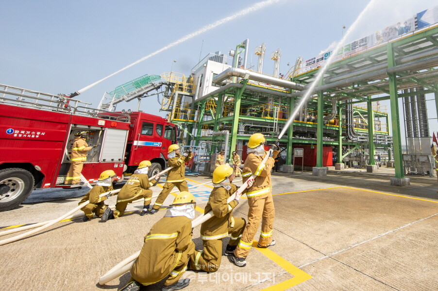 2025년 재난대응 안전한국훈련(화재진압). / 가스공사 제공
