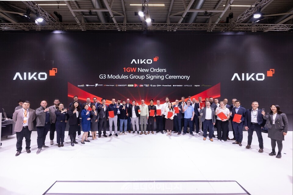 AIKO가  3세대 INFINITE 모듈에 대한 1GW 이상 신규 주문 확보를 발표했다. /AIKO 제공