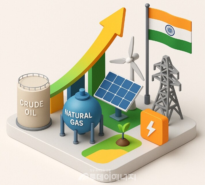 에너지 전환을 위한 기반 인프라 투자와 정책 이행 속도를 높이지 않는다면, 인도는 ‘성장률은 높지만 지속 가능성은 낮은 에너지 구조’라는 역설에서 벗어나기 어려울 것이라는 경고가 이어지고 있다. /이미지 편집