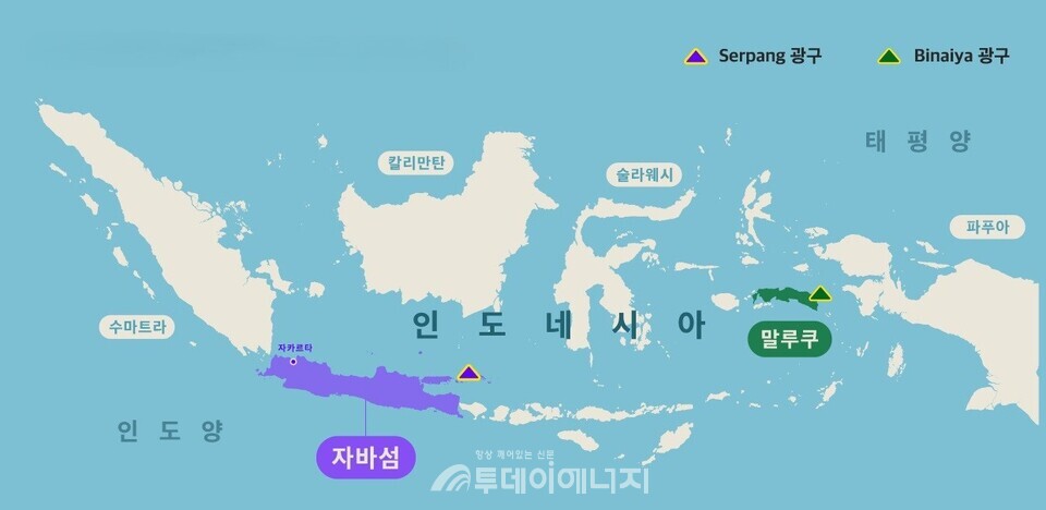 SK어스온이 '자원 개발 사업'으로 진출한 인도네시아 광구 위치도/SK이노베이션 제공