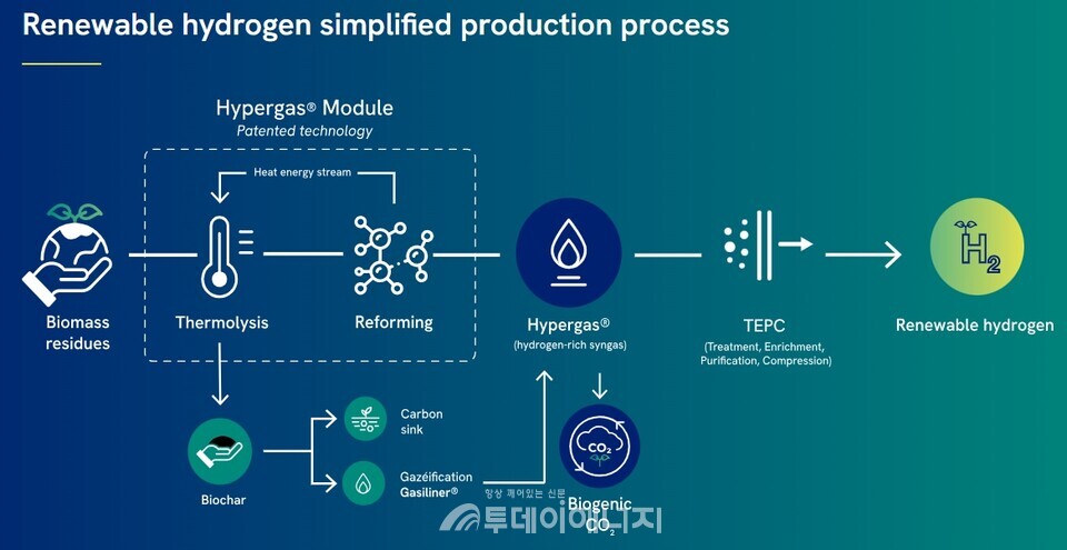 해프너에너지의 바이오매스 수소생산공정/해프너에너지 제공