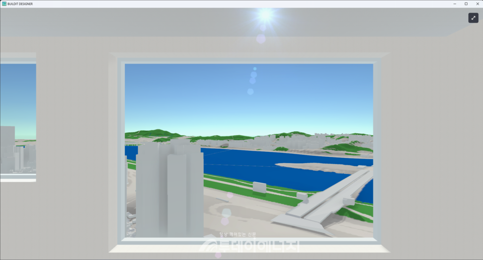 AI시뮬레이션 을 활용한 한강 조망 분석 결과물 / 포스코이엔씨 제공