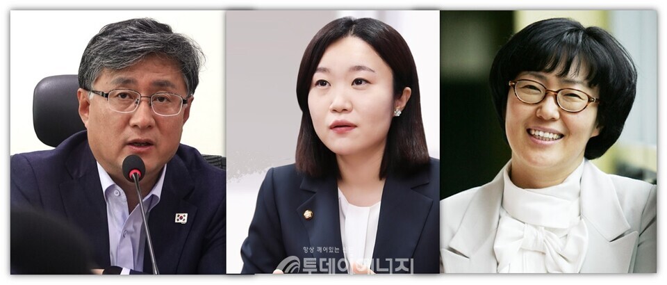 왼쪽부터 김성환 더불어민주당 의원, 이소영 더불어민주당 의원, 윤순진 서울대 환경대학원 교수./ 투데이에너지 편집