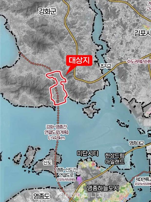 지정 지역 위치도 ／ 인천경제청 제공