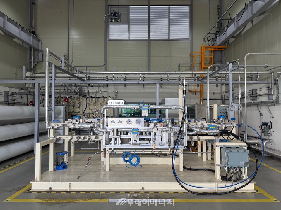 수소 질량유량계 검증 시험장치. /가스기술공사 제공