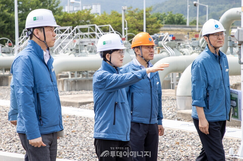 가스공사, 6월17일 대구경북지역본부 왜관·중리관리소 현장 안전 점검. /가스공사 제공