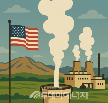 미국 지열발전소 AI 이미지컷
