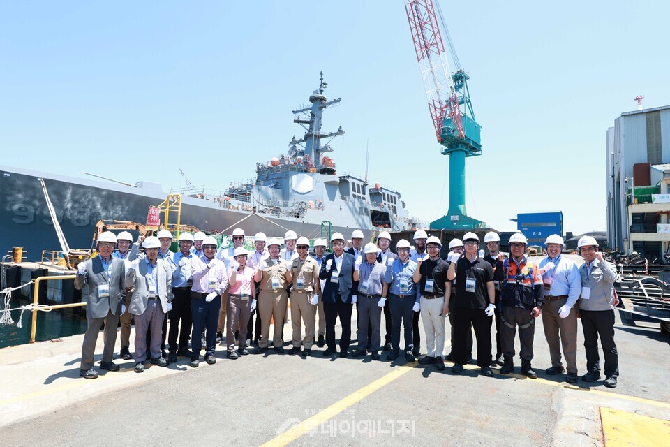 미국 조선해양 전문가 그룹이 23일(월) 울산 HD현대중공업을 방문했다. /HD현대 제공