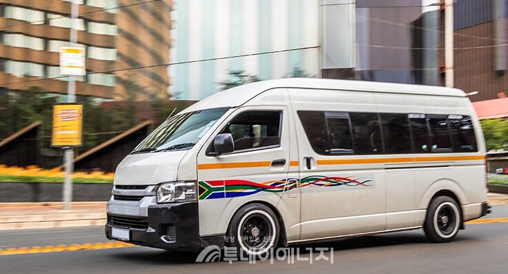 남아공 택시가 주행하고 있다./대한LPG협회 제공