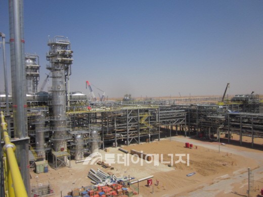 ▲투르크메니스탄에 위치한 투르크멘가스사 전경.