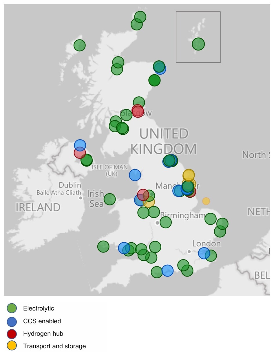 영국의 수소 프로젝트. /영국 정부 출판 서비스(assets.publishing.service.gov.uk)