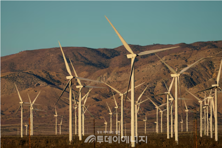 미국 캘리포니아주 모베에 있는 풍력 발전소 모습 / 출처 : REUTERS