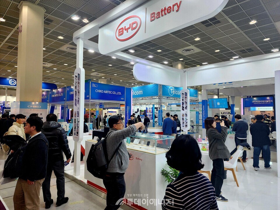 BYD 배터리 부스/안후중 기자