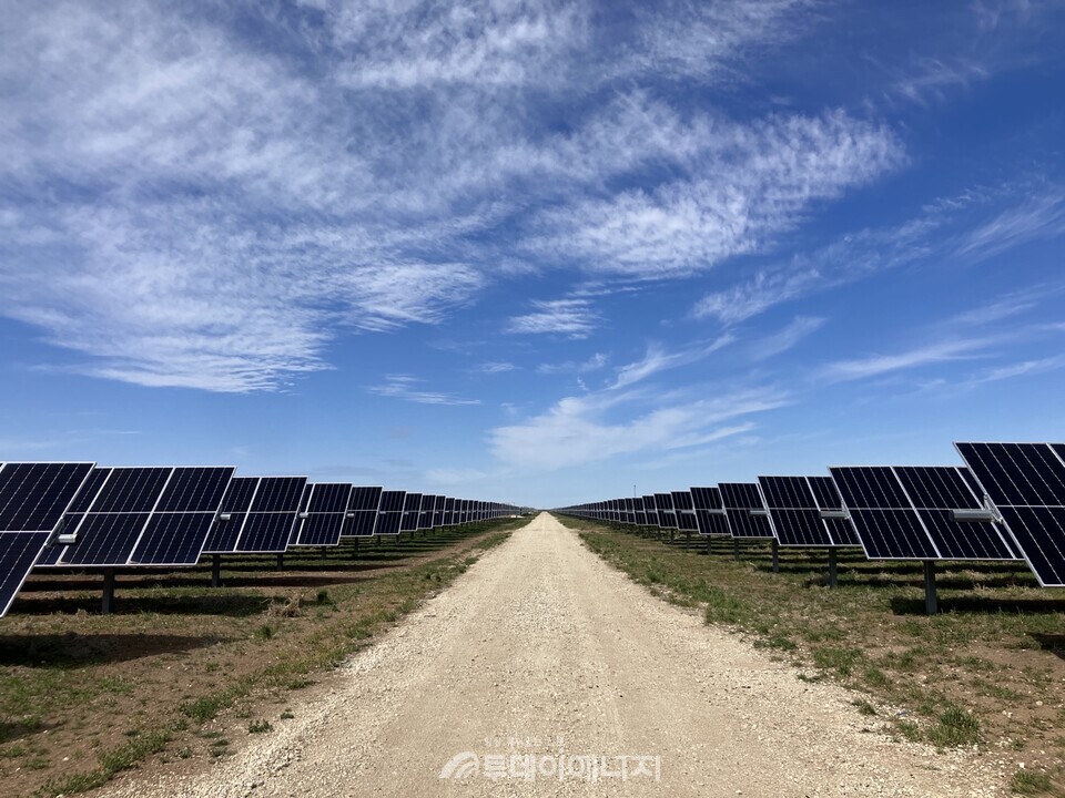미국 텍사스 주 콘초밸리 태양광 사진(한국중부발전 2022년 준공)/한국중부발전 제공