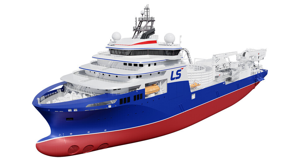 LS마린솔루션 신규 포설선(CLV) 조감도 / LS전선 제공