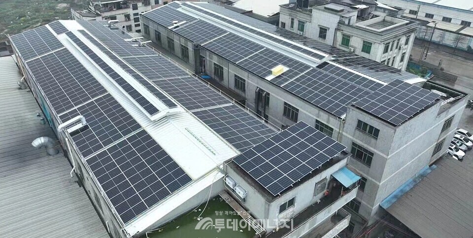 인도 지붕형 태양광발전 시설/DSNE 제공