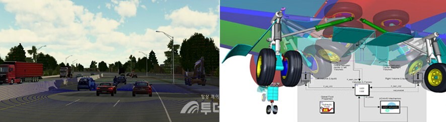왼쪽부터 VTD, 아담스 활용 예시 화면 / 헥사곤 제공