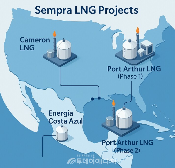 Sempra 에너지의 ‘Port Arthur LNG Phase 2’ 프로젝트