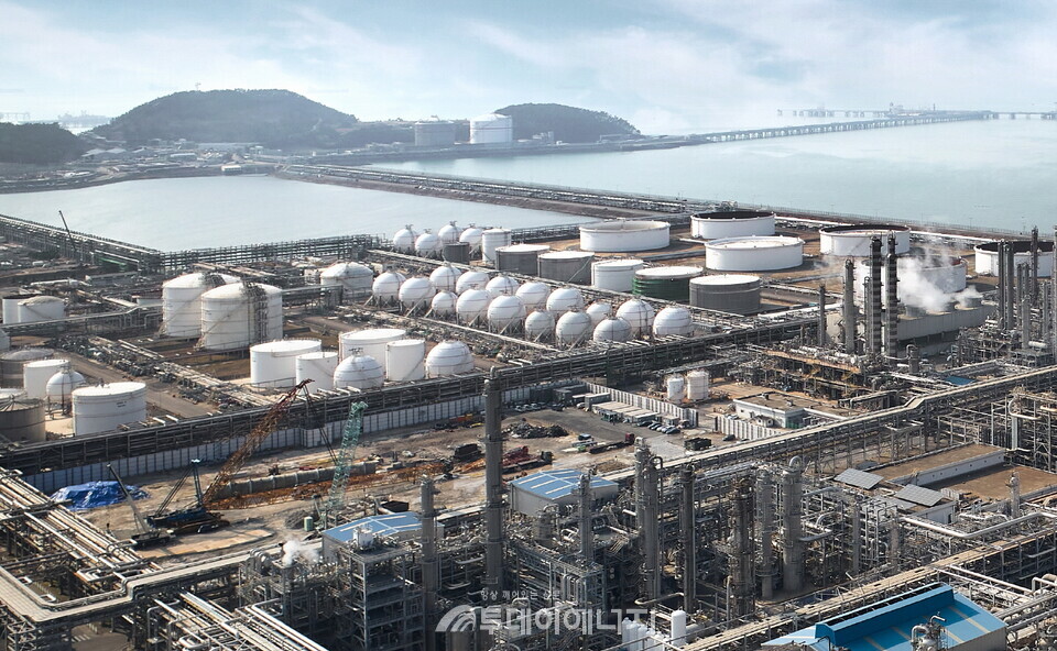 충남 서산시 소재 LG화학 HVO 공장 건설현장/LG화학 제공