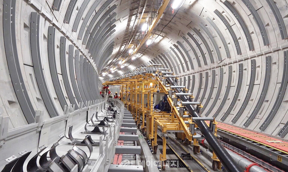 대한전선이 싱가포르에서 400kV 프로젝트를 수행하고 있다 / 대한전선 제공