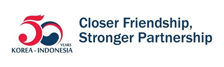 한국-인도네시아 수교 50주년 로고 및 슬로건 이미지./ 재인도네시아 한인회